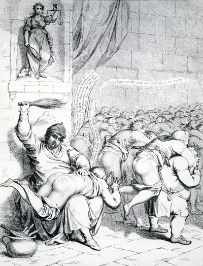 École de Westminster, ou Dr. Busby réglant les comptes avec Maître Billy et ses camarades de jeu, 1785 - English School