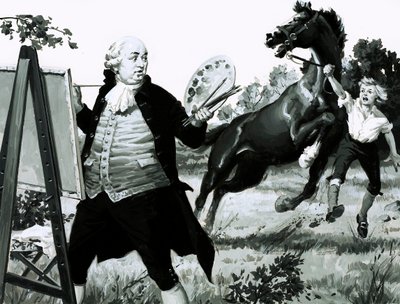 Quand le cheval a vu son portrait, il s