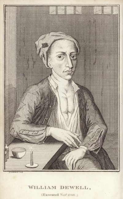 William Dewell, exécuté en novembre 1740 - English School