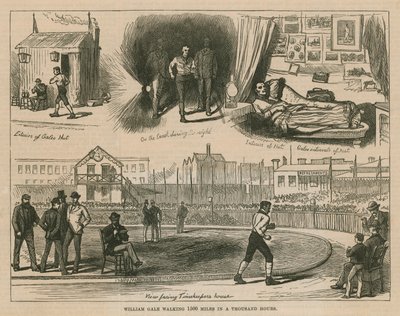 William Gale marchant 1 500 miles en mille heures - English School