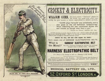 William Gunn, le célèbre professionnel de Notts - English School