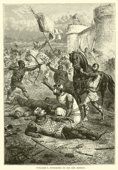 Guillaume Ier désarçonné par son fils Robert - English School