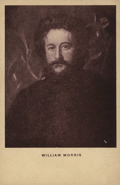 William Morris (1834-1896), designer textile, artiste et écrivain anglais (lithographie) - English School