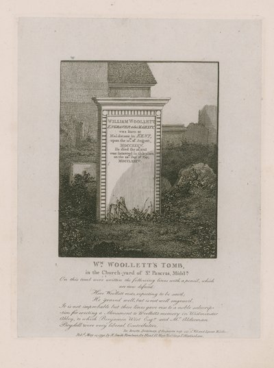 Tombe de William Woollett - English School