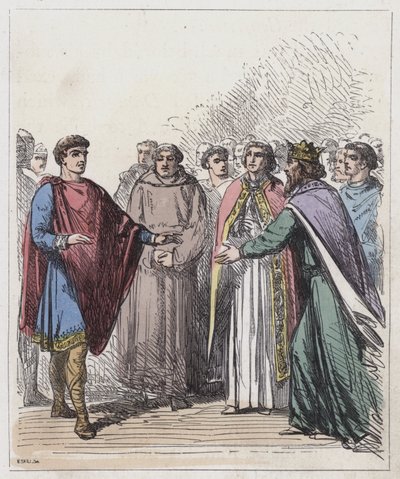 Guillaume de Normandie et Édouard le Confesseur - English School