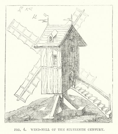 Moulin à vent du XVIe siècle - English School