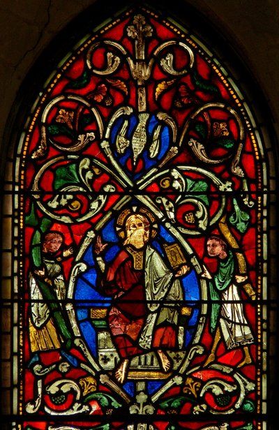 Fenêtre Ew représentant le Christ sur l