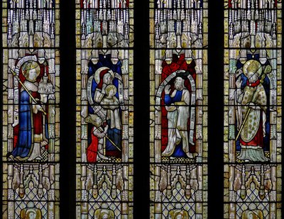 Saint Ethelbert, Sainte Anne et la Vierge, Joachim, Saint Thomas de Hereford - English School