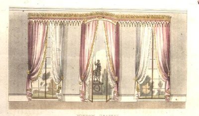 Draperie de fenêtre, planche 114 de Ackermann