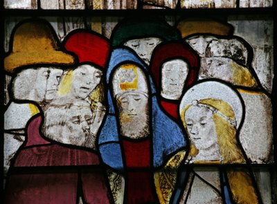 Fenêtre n4 représentant la Vierge Marie - fiançailles avec Joseph - English School