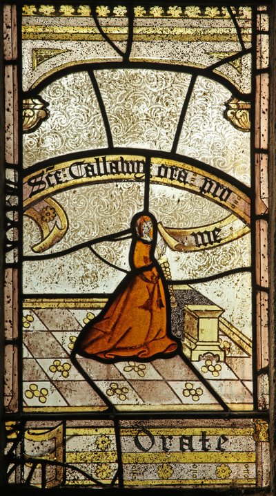 Fenêtre représentant un donateur - Calloway - English School
