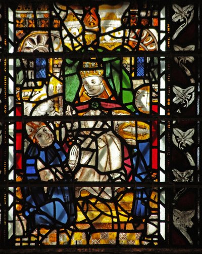Saint Thomas Becket avec le pape - English School