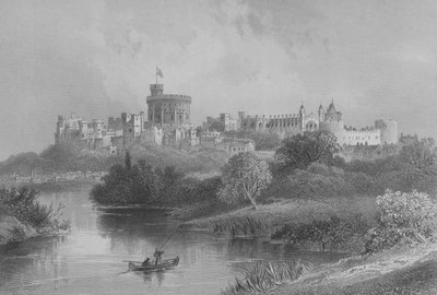 Château de Windsor, de The Gallery of Geography par le révérend Thomas Milner, publié vers 1880 - English School