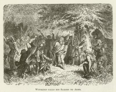 Witikind appelle ses Saxons aux armes - English School