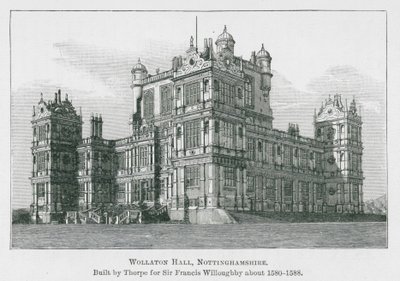 Wollaton Hall, Nottinghamshire (lithographie) - English School