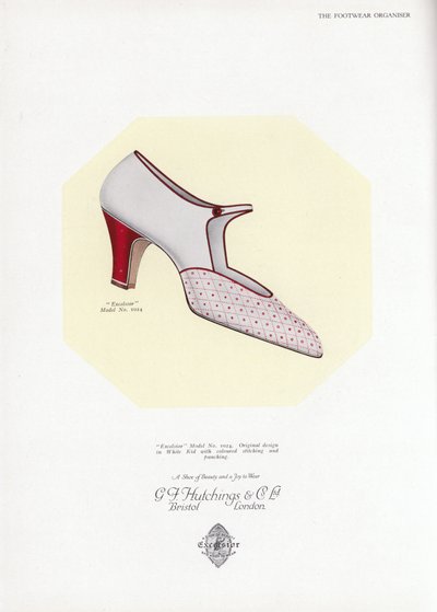 Publicité pour chaussures pour femmes, années 1930 - English School