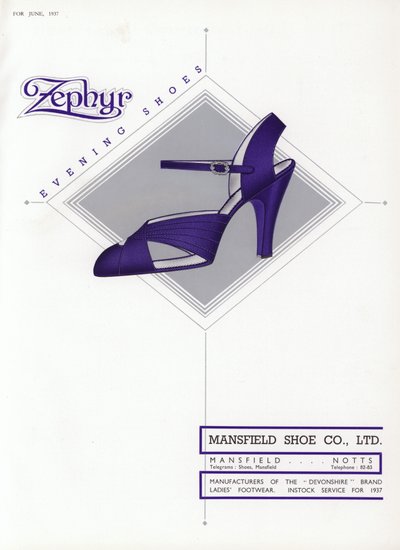 Publicité pour chaussures pour femmes, années 1930 - English School