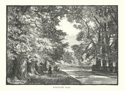Worcester Park (gravure) - English School