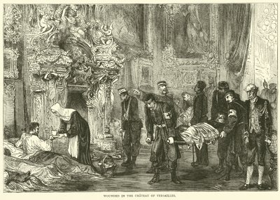 Blessés au Château de Versailles, janvier 1871 - English School