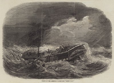 Naufrage du navire américain "Henry Clay" - English School