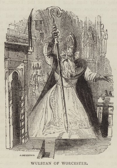 Wulstan de Worcester (gravure) - English School