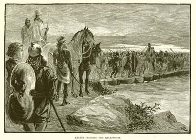 Xerxès traversant l