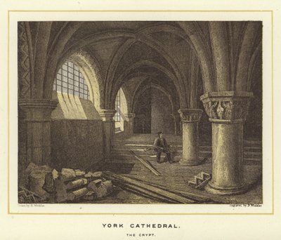 Cathédrale de York, la crypte - English School