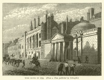 York House en 1795, d