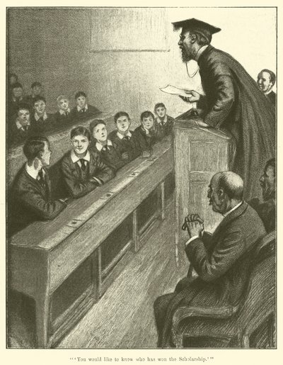 Vous aimeriez savoir qui a gagné la bourse (gravure) - English School