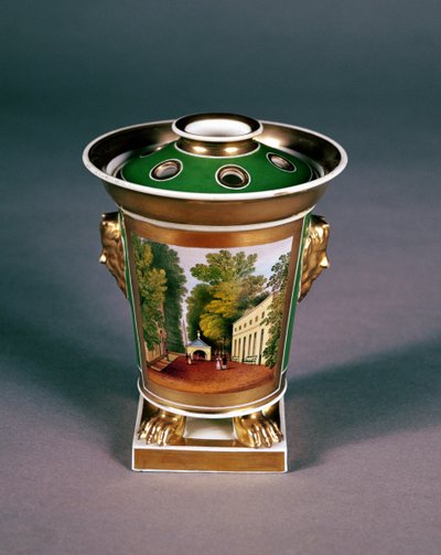 Pot-pourri de Worcester avec vue du puits, Cheltenham - English School English School