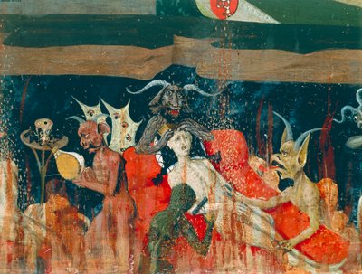 Démons et damnés en enfer (détail) - Enguerrand Quarton