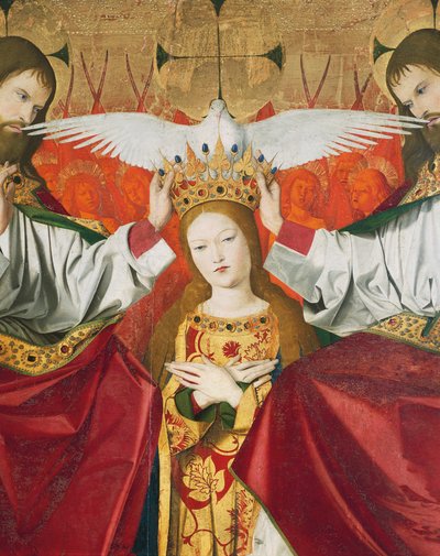 Sainte Trinité couronnant la Vierge (détail) - Enguerrand Quarton