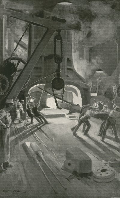 Le marteau-pilon de 40 tonnes en action à l