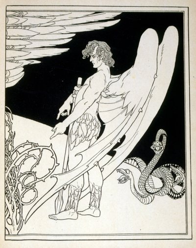 Un Ange Géant du livre Juda illustré par Ephraim Moses Lilien (1874-1925) - Ephraim Moses Lilien
