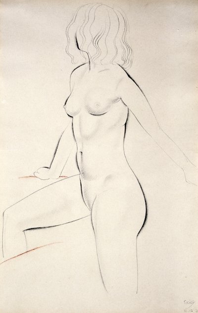 Femme nue debout - Eric Gill