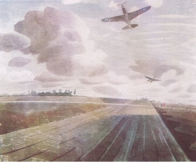 Perspective de la piste, 1941, de British Adventure publié par Collins, 1947 - Eric Ravilious