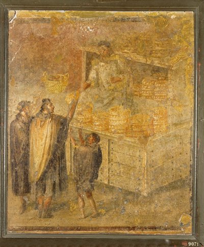 Stand de boulangerie proposant du pain frais et des gâteaux - Erich Lessing