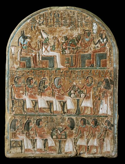 Stèle représentant la famille d