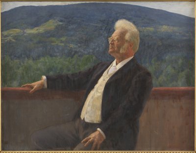 Portrait de Bjørnstjerne Bjørnson - Erik Theodor Werenskiold