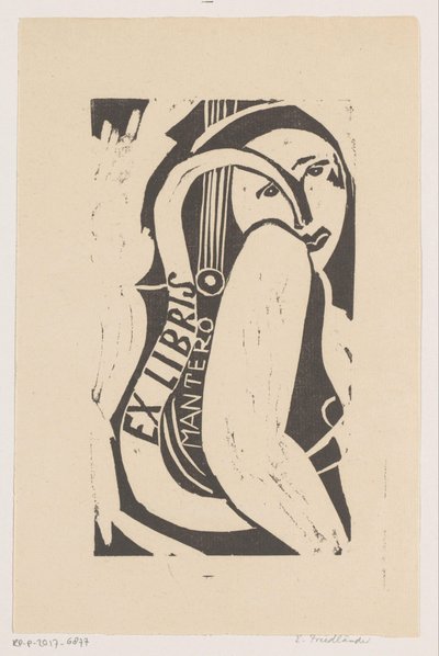Ex libris de Gianni Mantero - Erna Levy Friedländer