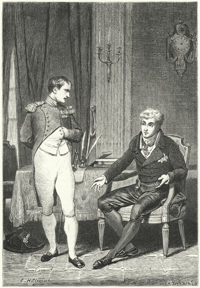 Discussion entre Napoléon et Metternich à Dresde - Ernest Hillemacher