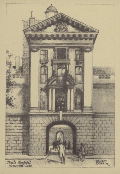 Hôpital Barts, Porte Henri VIII - Ernest Coffin