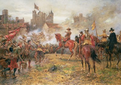 Cromwell lors de la prise de Basing House - Ernest Crofts