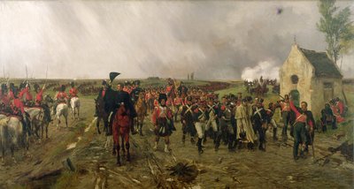 La marche de Wellington de Quatre Bras à Waterloo, 1878 - Ernest Crofts