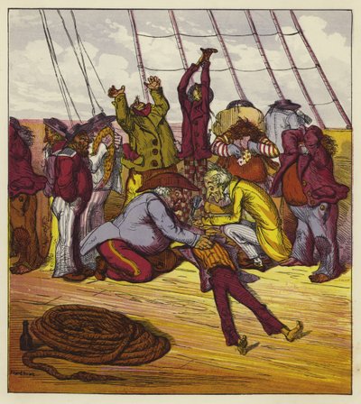 Billee évanouie à bord du Mary Jane - Ernest Henry Griset