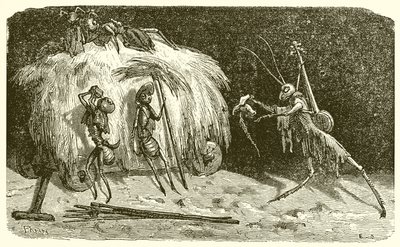 Les fourmis et la cigale - Ernest Henry Griset