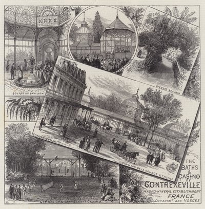 Les bains et le casino de Contrexéville - Ernest Henry Griset