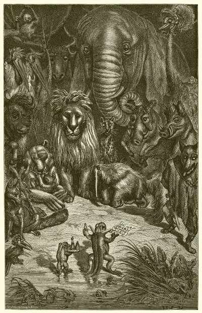 La Grenouille et le Renard - Ernest Henry Griset