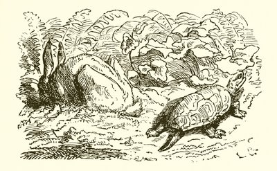 Le lièvre et la tortue - Ernest Henry Griset