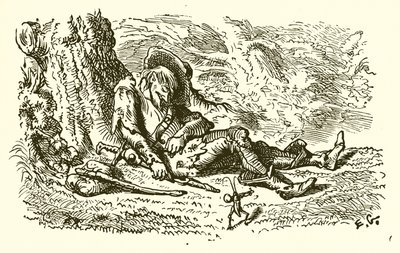 Les Sauterelles et le Criquet - Ernest Henry Griset